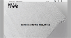 Desktop Screenshot of kr-textil.de