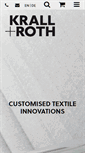 Mobile Screenshot of kr-textil.de