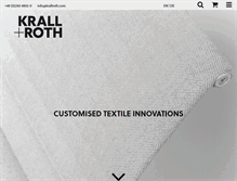 Tablet Screenshot of kr-textil.de